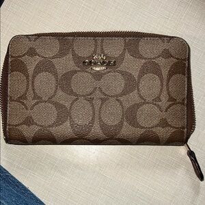 Coach Signature Brown Wallet
